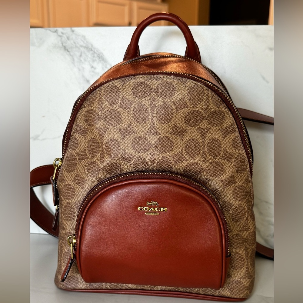 Coach Canvas Backpack